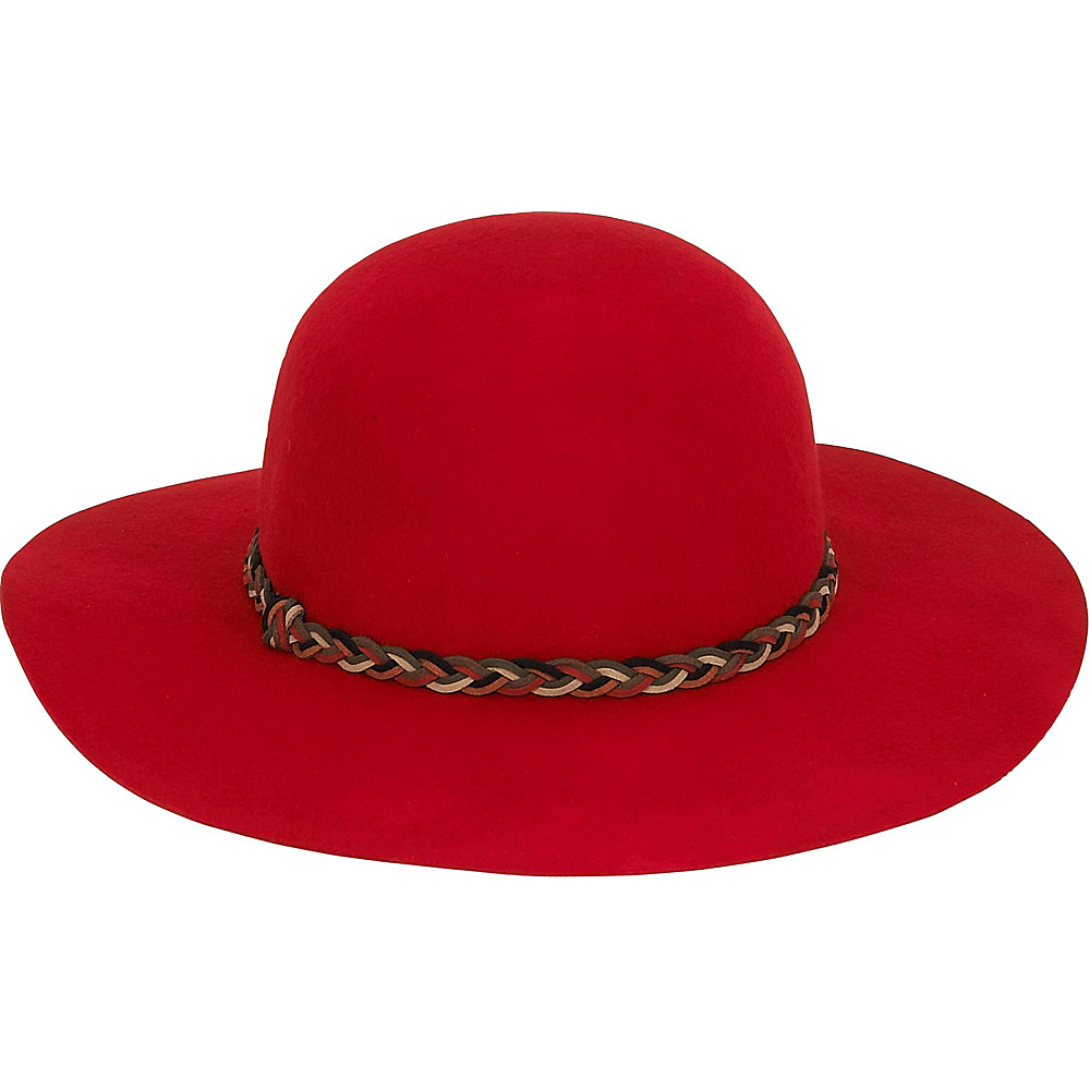 Adora Hats Wool Felt Floppy Hat Red Adora Hats Hats