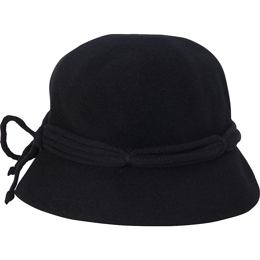 Adora Hats Wool Cloche Hat Black Adora Hats Hats Gloves Scarves