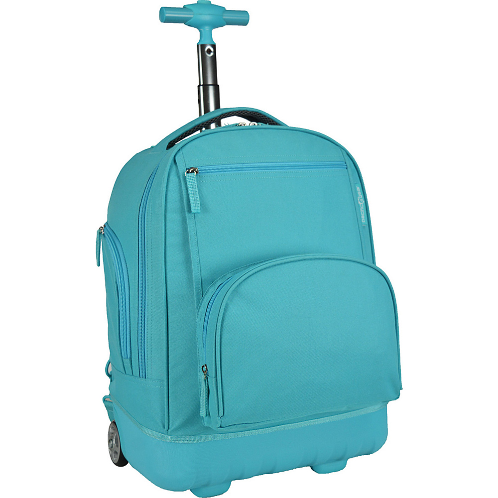Traveler s Choice Pacific Gear Treasureland Hybrid Lightweight Rolling Backpack Teal Traveler s Choice Rolling Backpacks