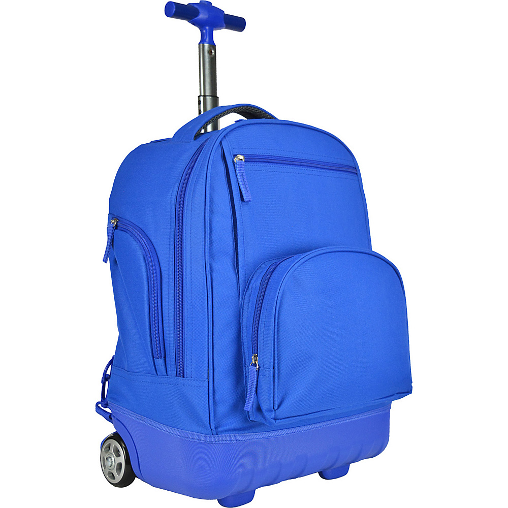 Traveler s Choice Pacific Gear Treasureland Hybrid Lightweight Rolling Backpack Blue Traveler s Choice Rolling Backpacks