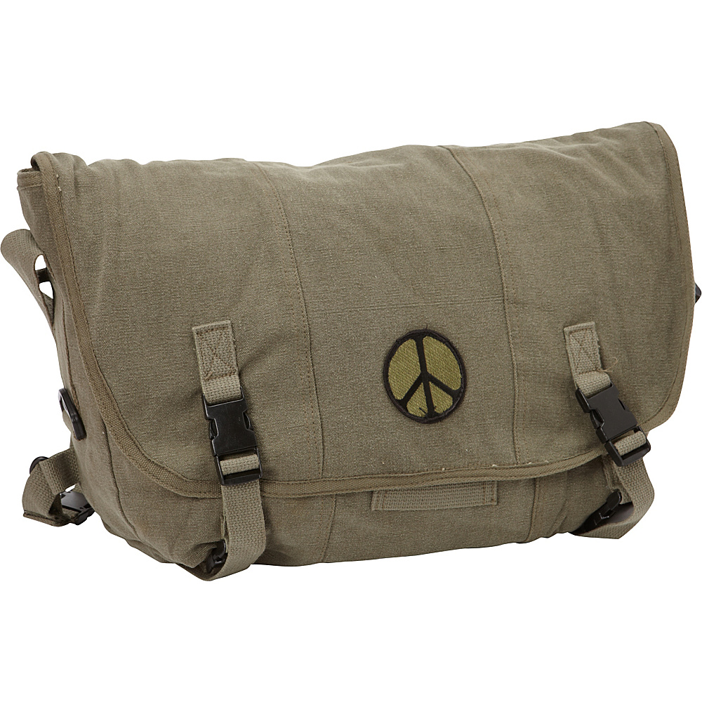 Fox Outdoor Retro Courier Shoulder Bag Olive Drab Peace Fox Outdoor Other Men s Bags