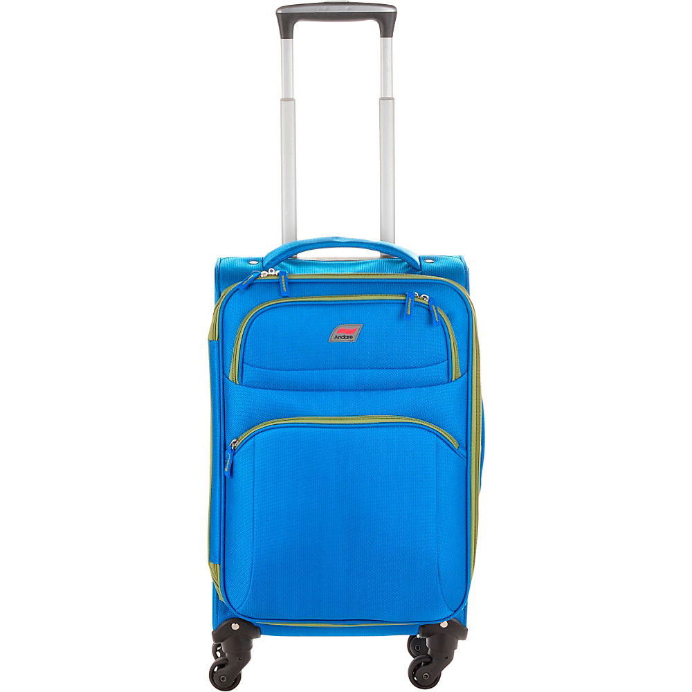 Andare Buenos Aires 20 4 Wheel Spinner Upright Cobalt Andare Softside Carry On
