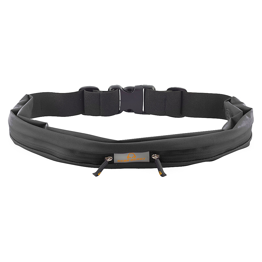 Gear Beast Dual Pocket Waist Pack Running Belt Black Gear Beast Wearable Technology