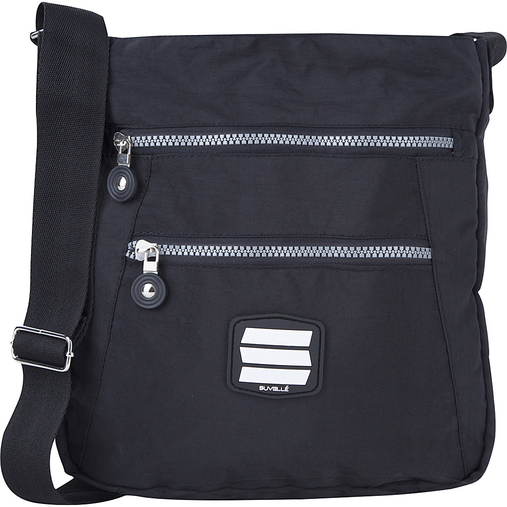 Suvelle Go Anywhere Crossbody Black Suvelle Fabric Handbags