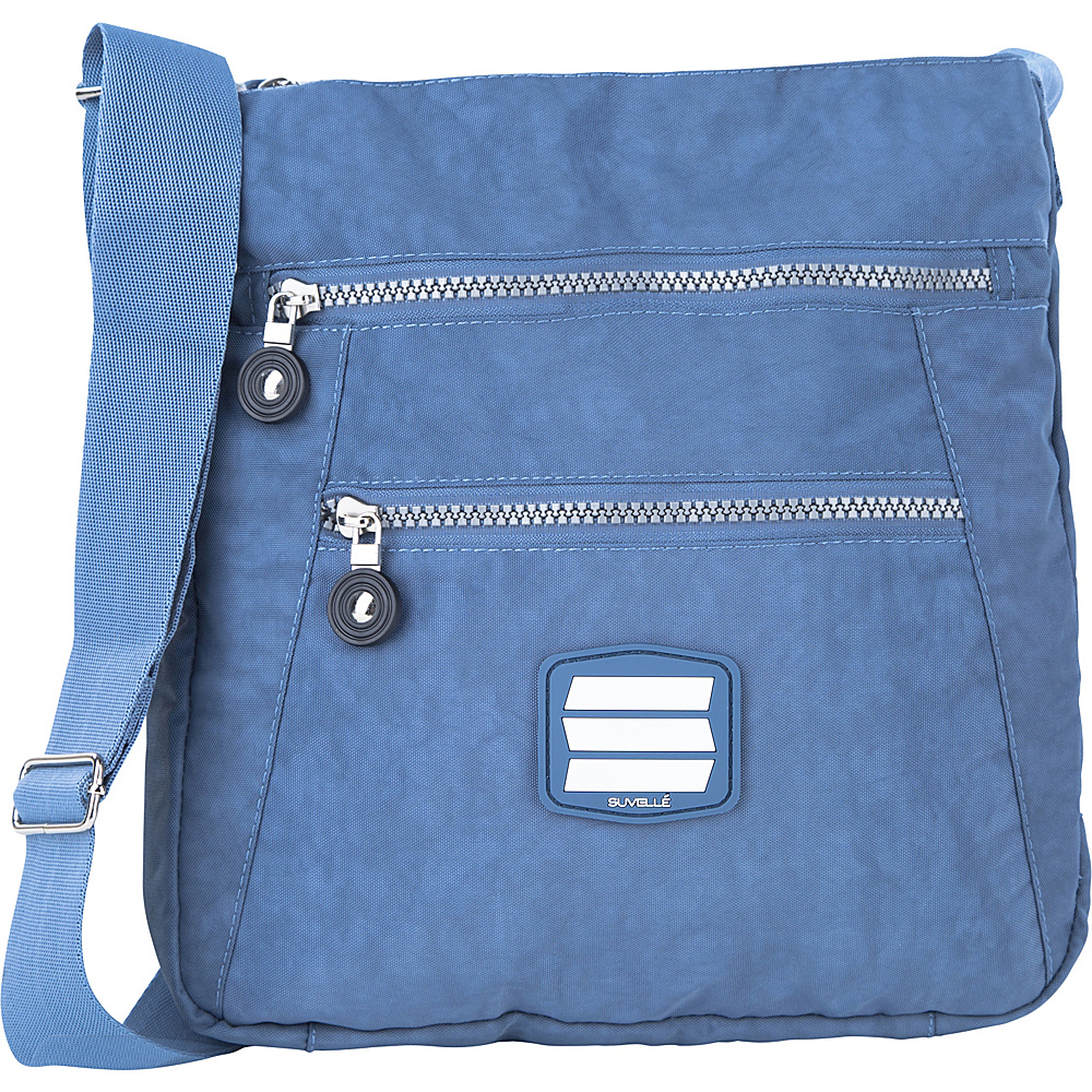 Suvelle Go Anywhere Crossbody Denim Blue Suvelle Fabric Handbags