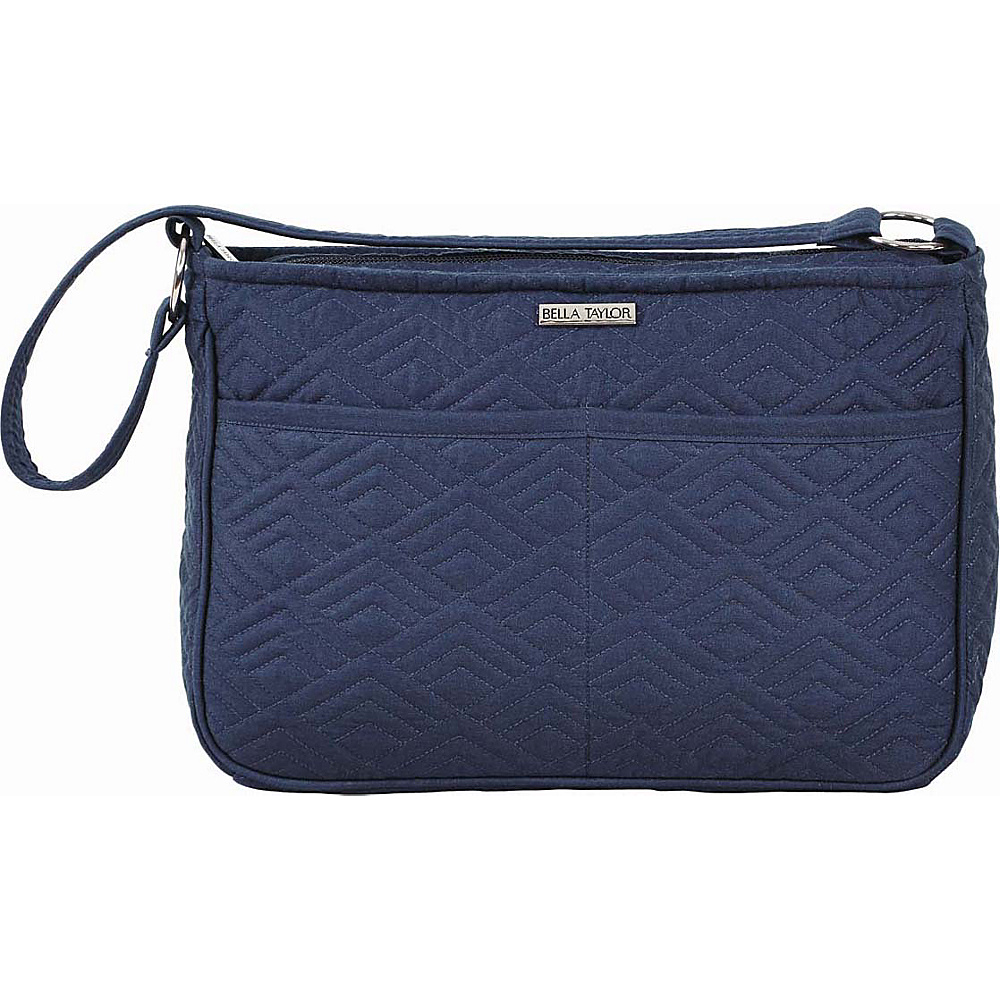Bella Taylor Navy Solid Bag Blue Bella Taylor Fabric Handbags