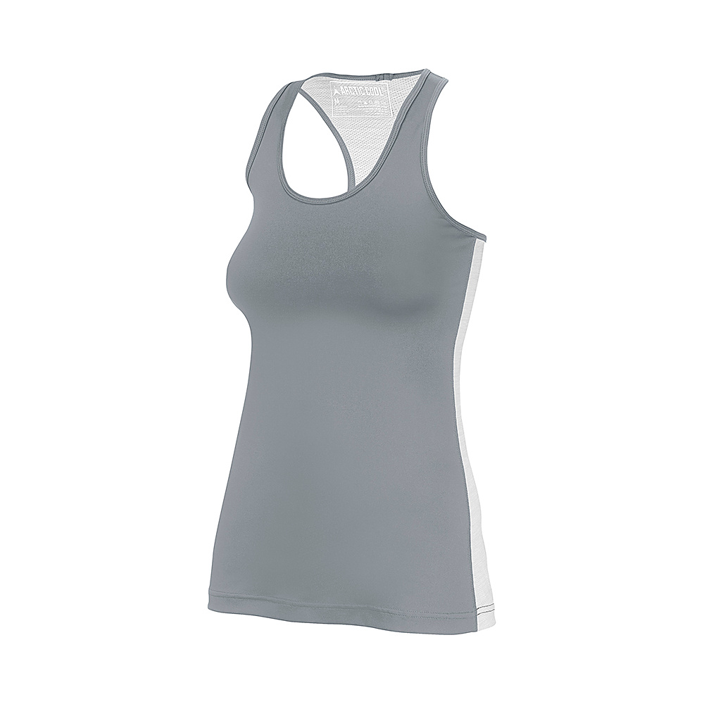 Arctic Cool Womens Instant Cooling Tank with Mesh XL Storm Grey Arctic Cool Women s Apparel