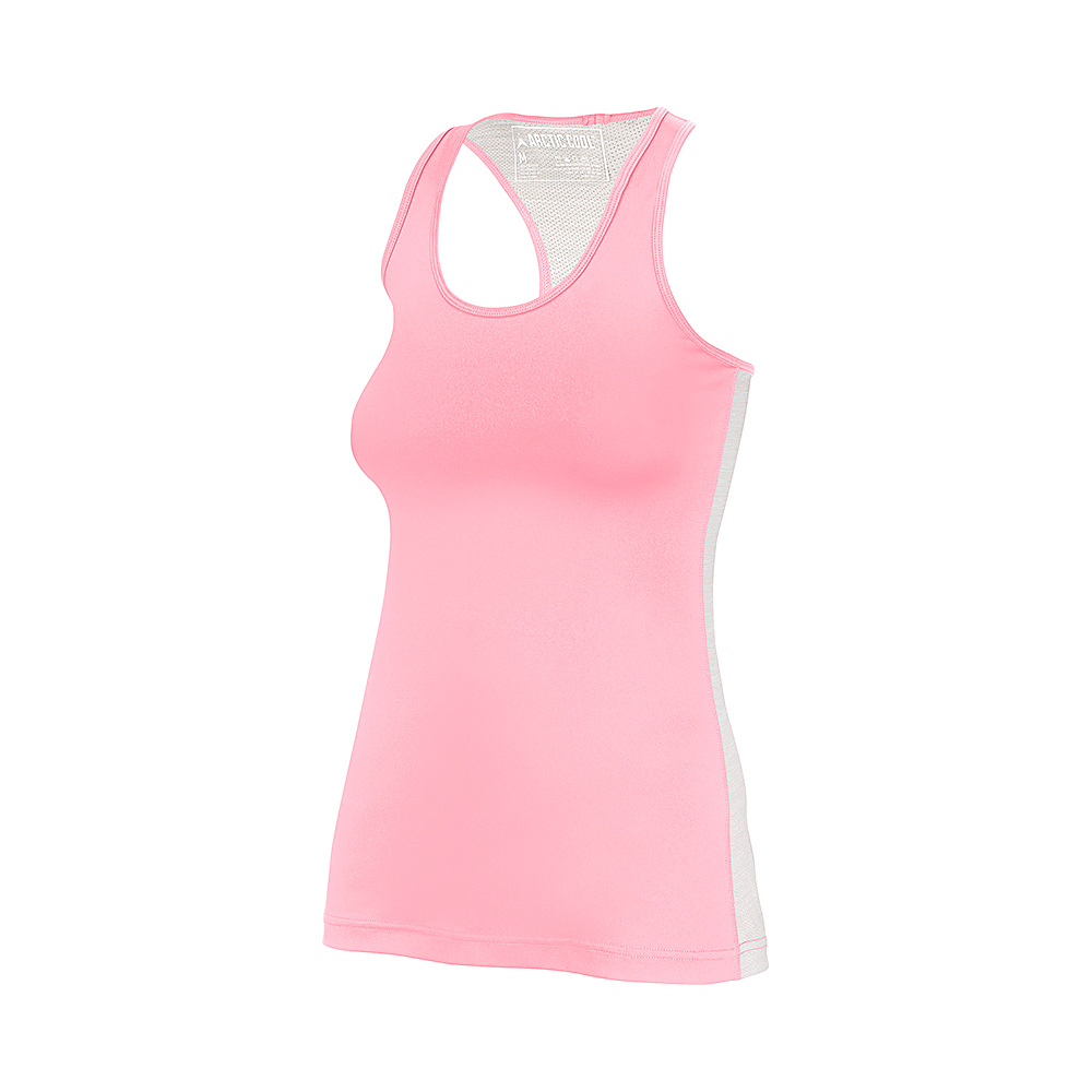 Arctic Cool Womens Instant Cooling Tank with Mesh L Pink Diamond Arctic Cool Women s Apparel