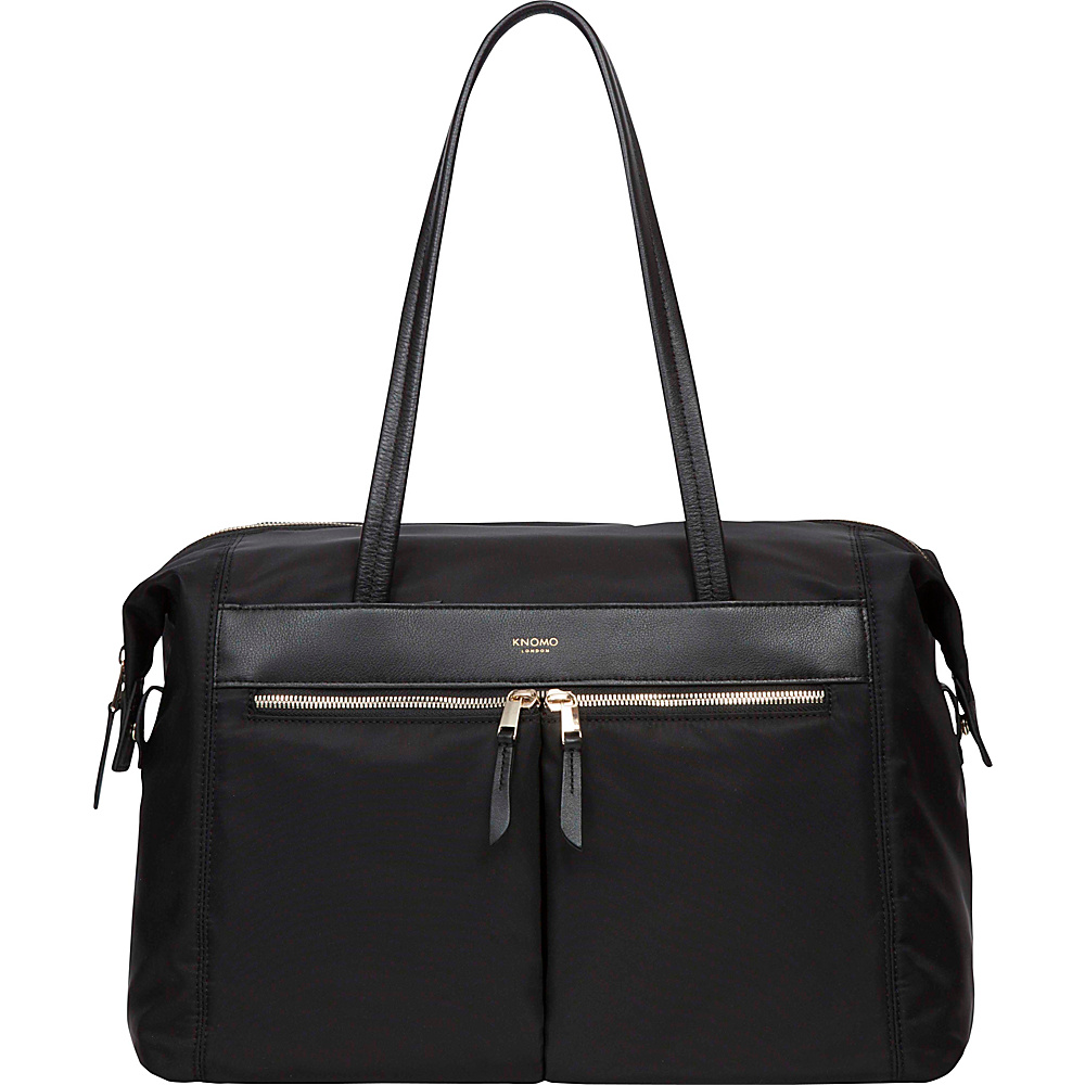 KNOMO London Mayfair Nylon Curzon Shoulder Bag Black KNOMO London Women s Business Bags
