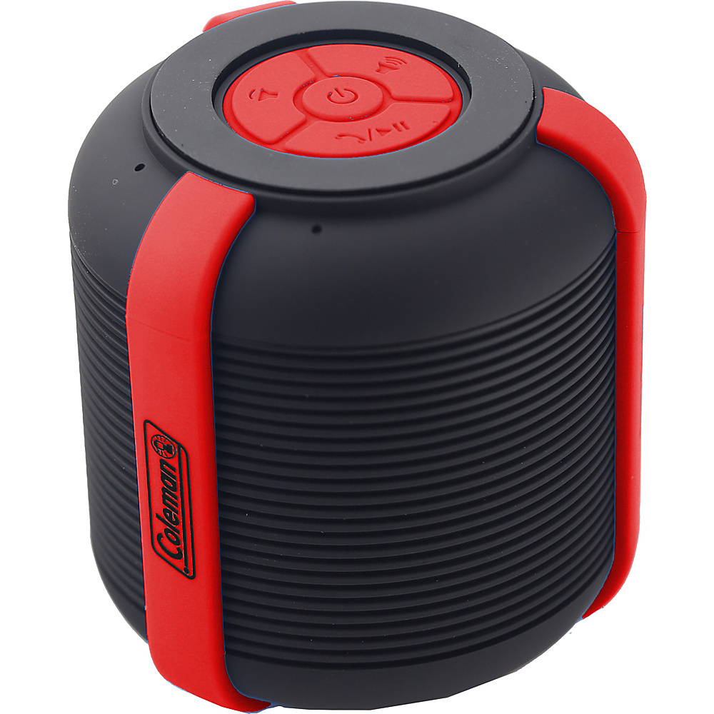 Coleman Mini Rugged Water Resistant Bluetooth Speaker Red Coleman Headphones Speakers