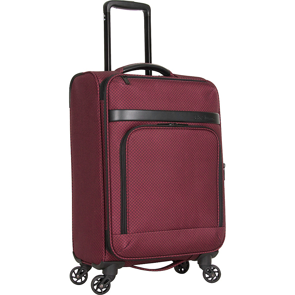 Ben Sherman Luggage York Collection 20 Carry On Luggage Cherry Brandy Herringbone Ben Sherman Luggage Softside Carry On
