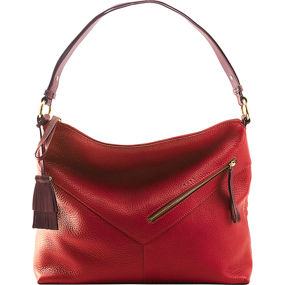 TUSK LTD Large Hobo Red TUSK LTD Leather Handbags