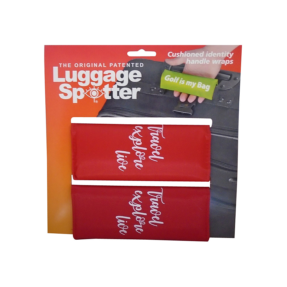 Luggage Spotters Fun Sayings 2 Pack Luggage Spotter Travel Explore Live Red Luggage Spotters Luggage Accessories