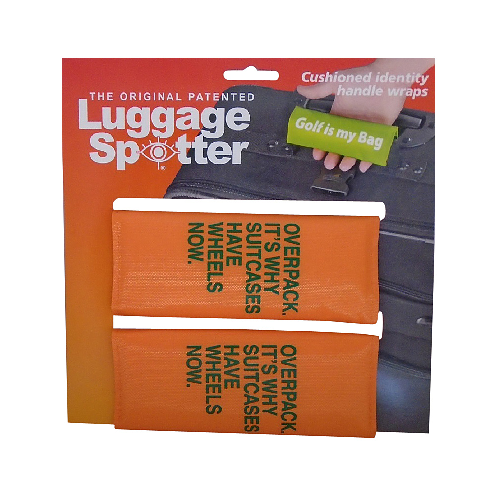Luggage Spotters Fun Sayings 2 Pack Luggage Spotter Overpack Your Suitcase Orange Luggage Spotters Luggage Accessories