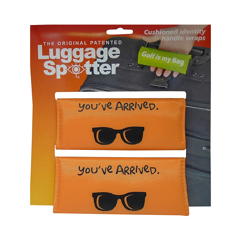 Luggage Spotters Fun Sayings 2 Pack Luggage Spotter You ve Arrived Orange Luggage Spotters Luggage Accessories