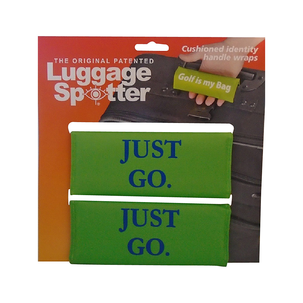 Luggage Spotters Fun Sayings 2 Pack Luggage Spotter Just Go Lime Luggage Spotters Luggage Accessories