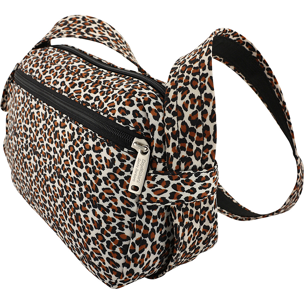 BeSafe by DayMakers Anti Theft 3 Way Convertible Roamer Waist Pack Leopard BeSafe by DayMakers Fabric Handbags