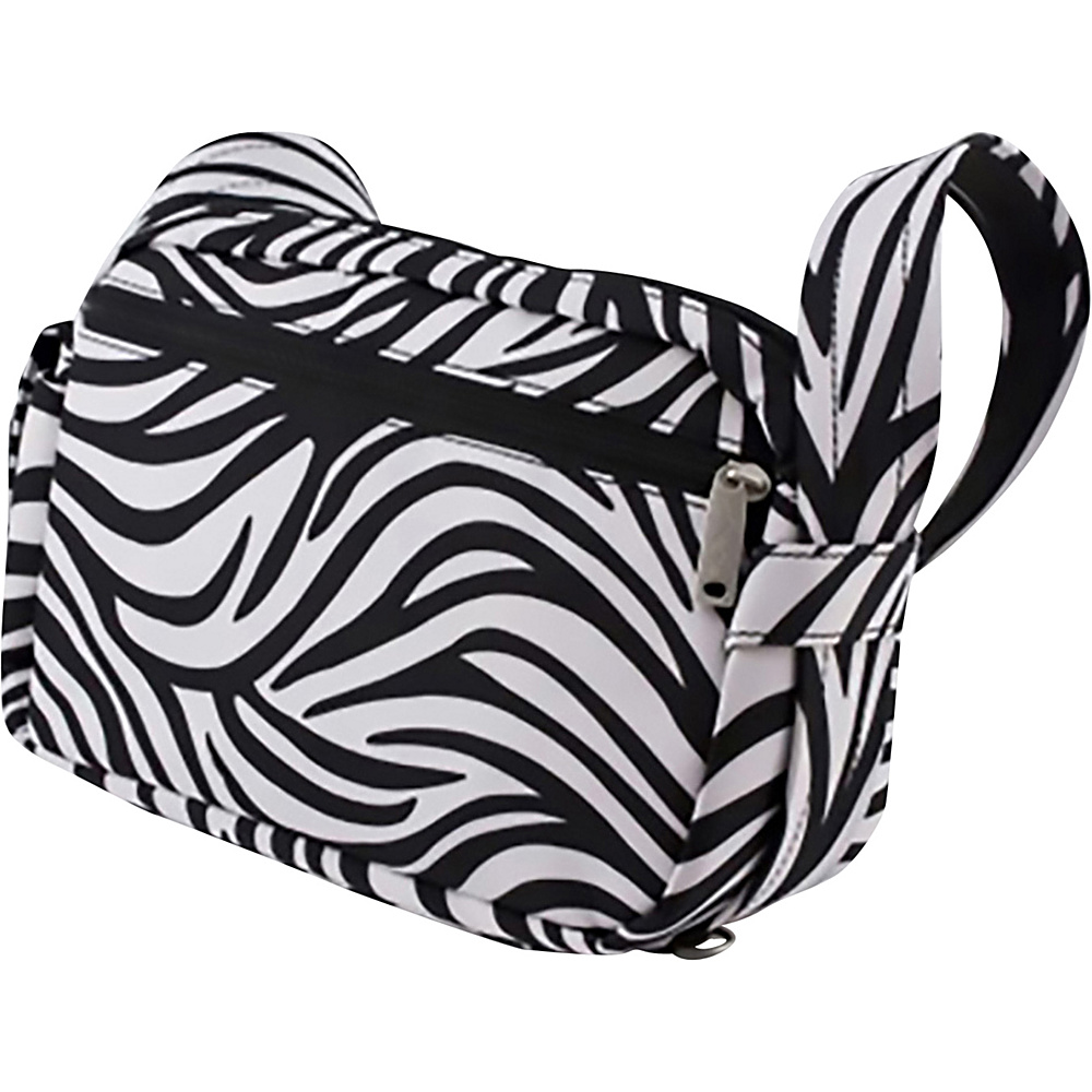 BeSafe by DayMakers Anti Theft 3 Way Convertible Roamer Waist Pack Zebra BeSafe by DayMakers Fabric Handbags