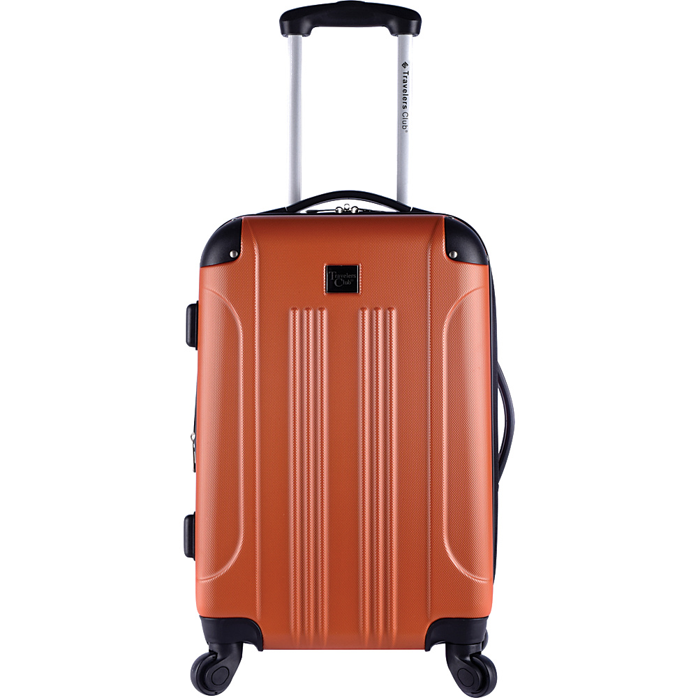 Travelers Club Luggage Charlott 20 Expandable Hardside Rolling Carry On Potter s Clay Travelers Club Luggage Hardside Carry On