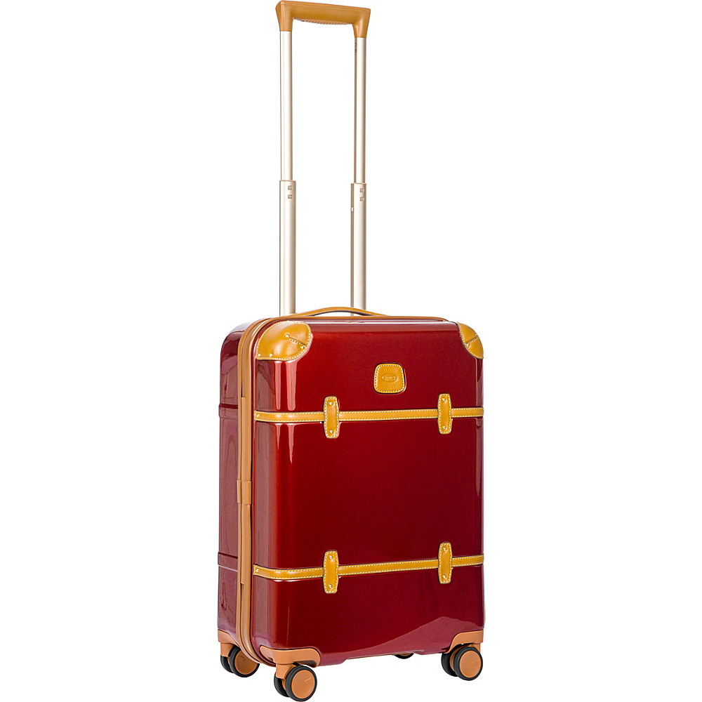 BRIC S Bellagio 2.0 21 Carry On Spinner Trunk Shiny Red BRIC S Hardside Carry On