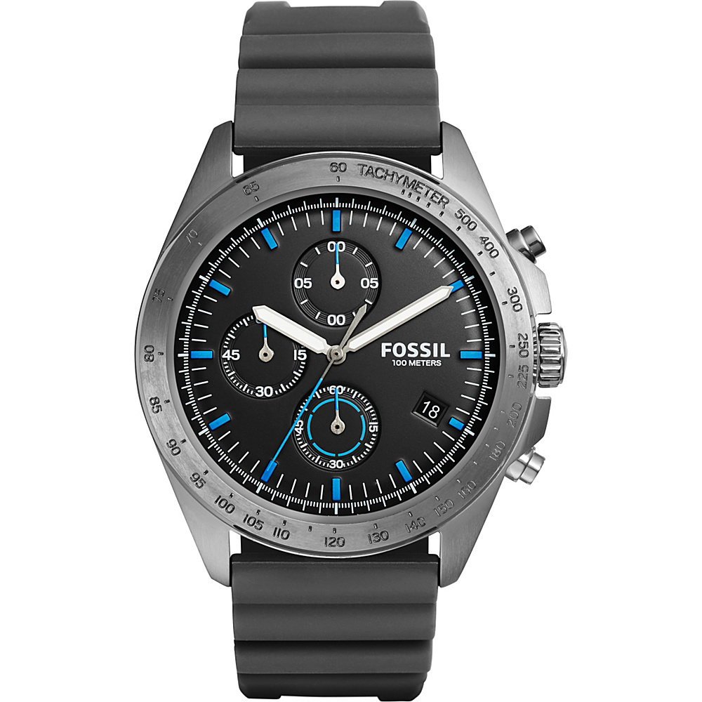 Fossil Sport 54 Chronograph Silicone Watch Grey Fossil Watches