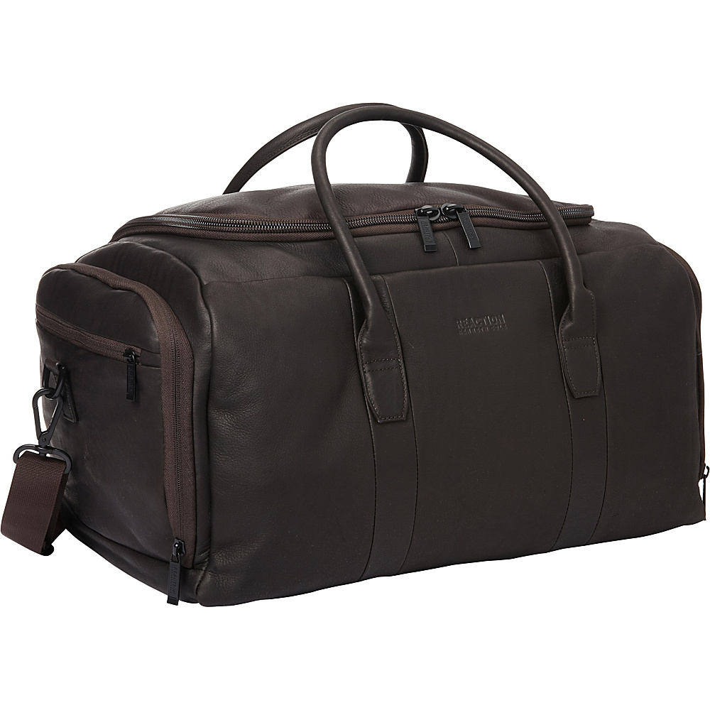 Kenneth Cole Reaction Duff Guy Colombian Leather Duffel Bag Brown Kenneth Cole Reaction Travel Duffels