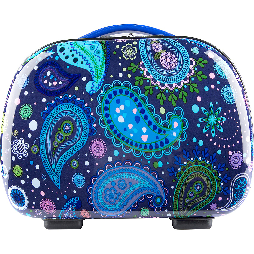 Travelers Club Luggage Paisley 13 Cosmetic Tote Blue Print Travelers Club Luggage Women s SLG Other