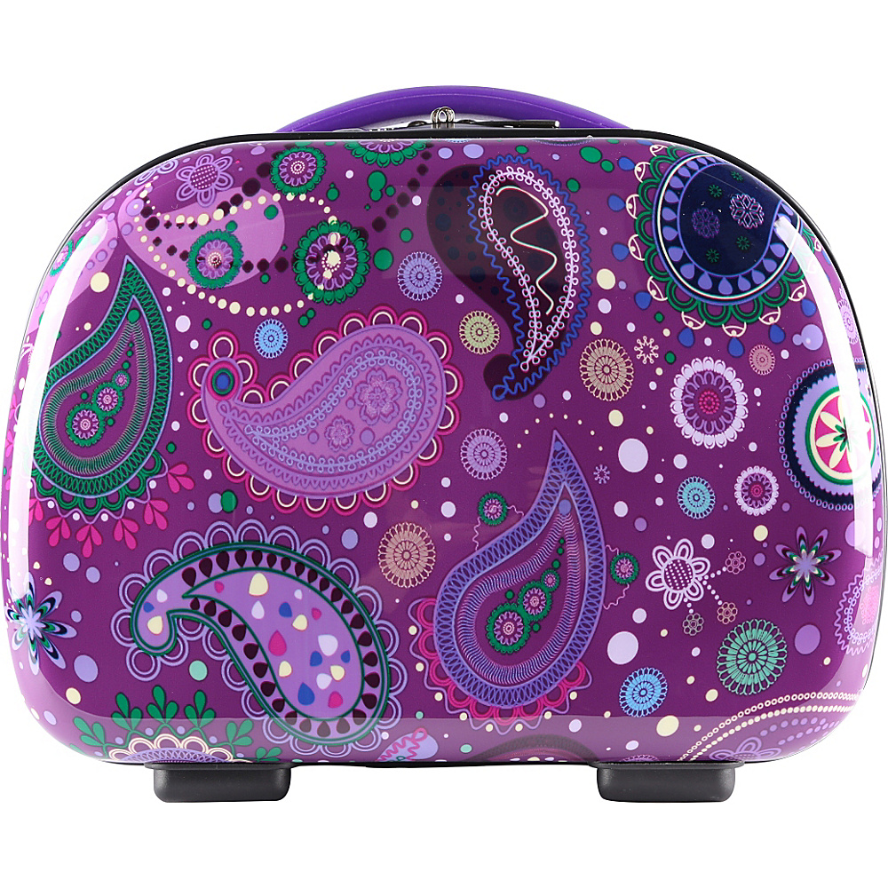 Travelers Club Luggage Paisley 13 Cosmetic Tote Purple Print Travelers Club Luggage Women s SLG Other