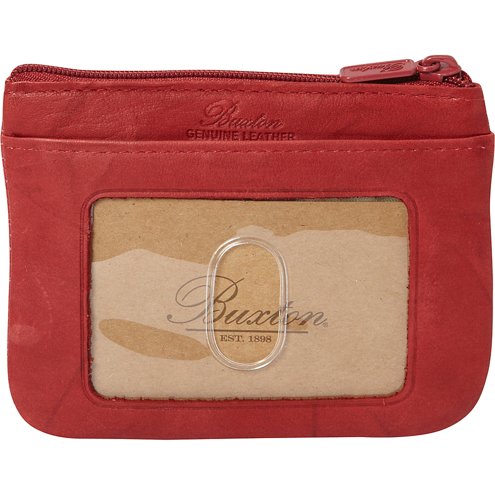 Buxton Heiress Pik Me Up I.D. Coin Card Case Red Buxton Women s Wallets