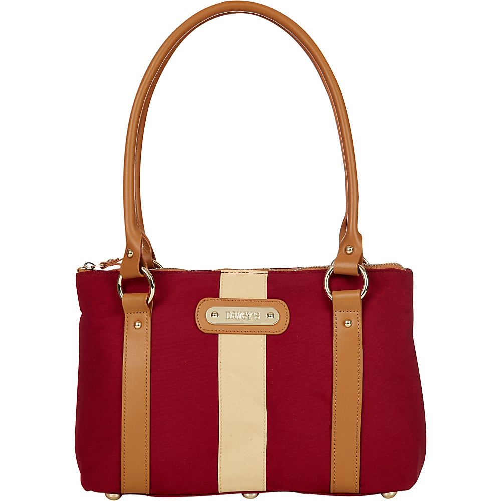 Davey s Small Stripe Tote Crimson Gold Stripe Davey s Fabric Handbags