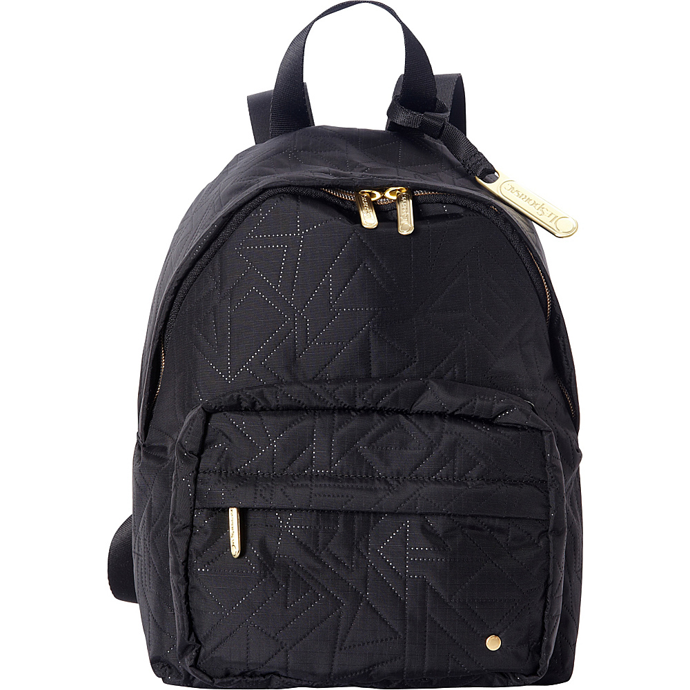 LeSportsac City Piccadilly Backpack Linear Maze Black LeSportsac Fabric Handbags