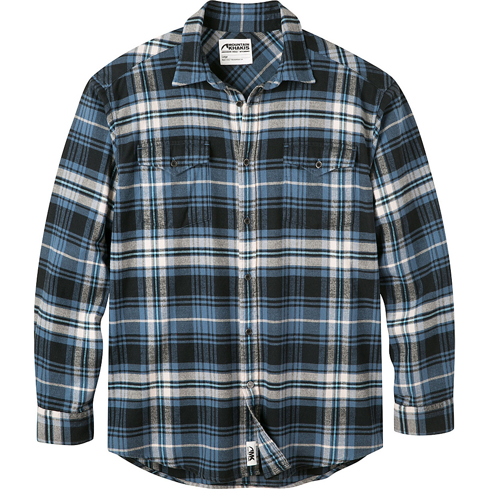 Mountain Khakis Teton Flannel Shirt S Steel Blue Mountain Khakis Men s Apparel