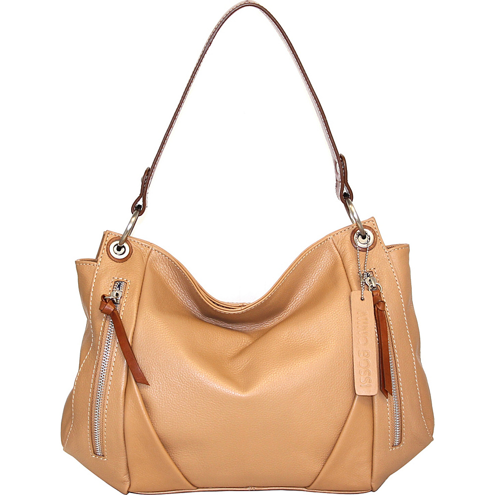 Nino Bossi Lilac Bloom Shoulder Bag Peanut Nino Bossi Leather Handbags