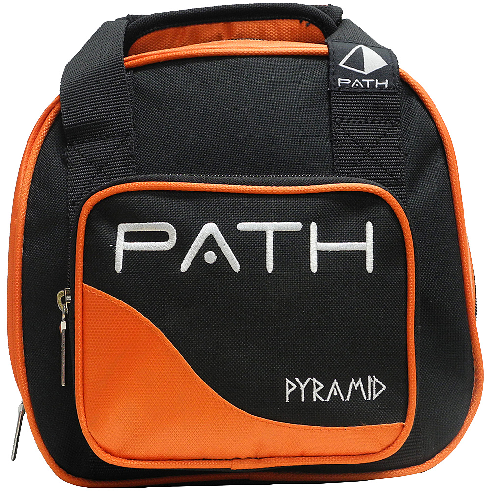 Pyramid Path Plus One Spare Ball Tote Bowling Bag Orange Pyramid Bowling Bags