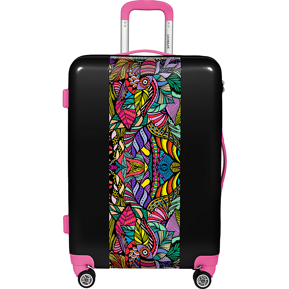 Ugo Bags Jungle By Amy Ay! Art 22 Hardside Spinner Carry On White Ugo Bags Softside Carry On