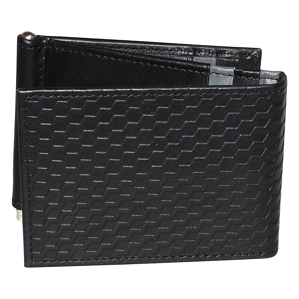 Buxton Bellamy RFID Z Fold Wallet with Money Clip Black Buxton Men s Wallets