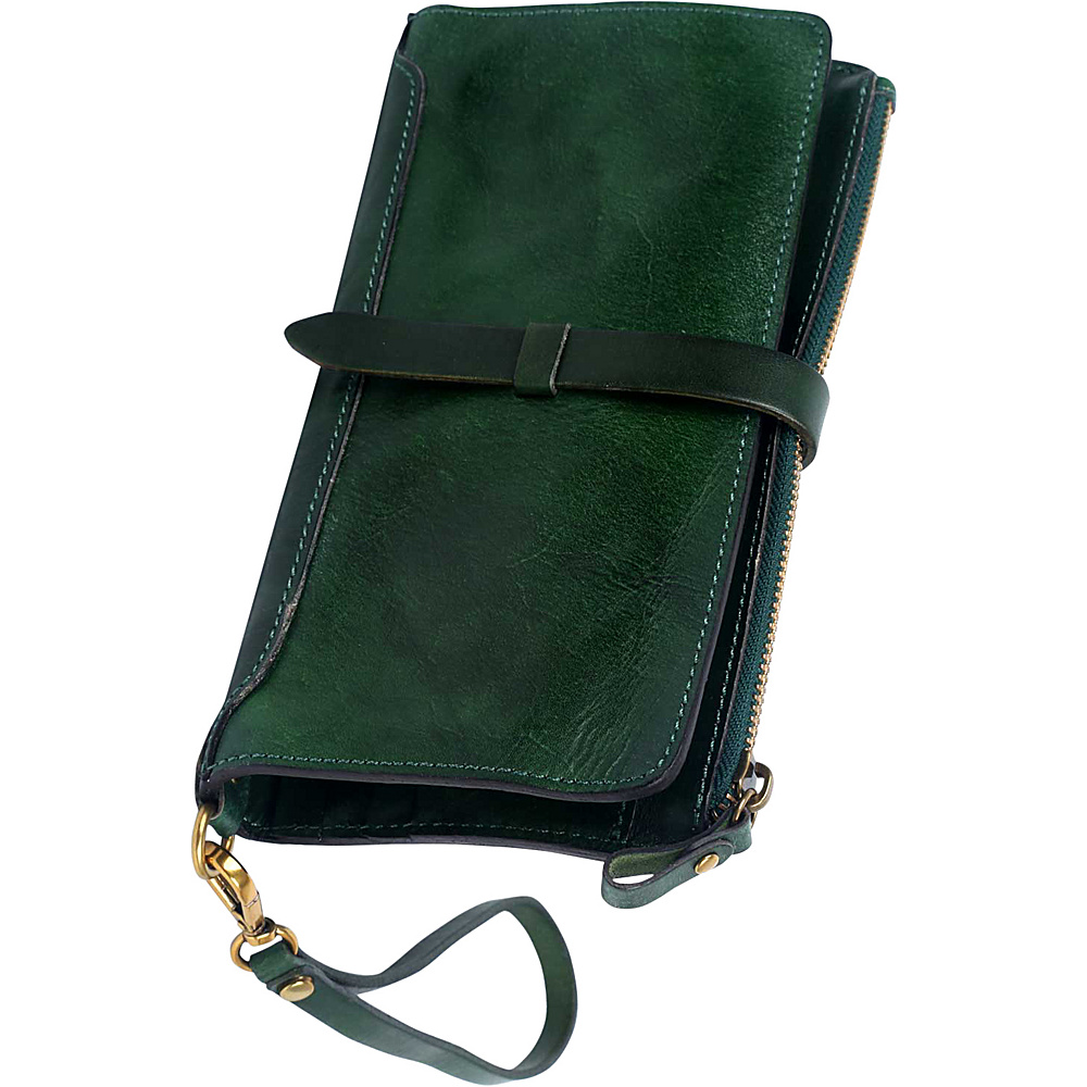 Old Trend Casey Clutch Green Old Trend Leather Handbags