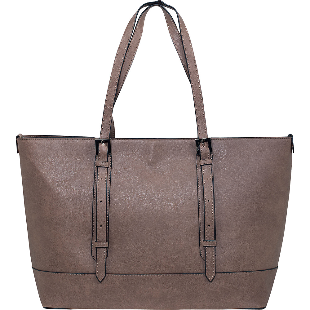 Emilie M Flynn Double Shoulder Bag Mink Emilie M Manmade Handbags