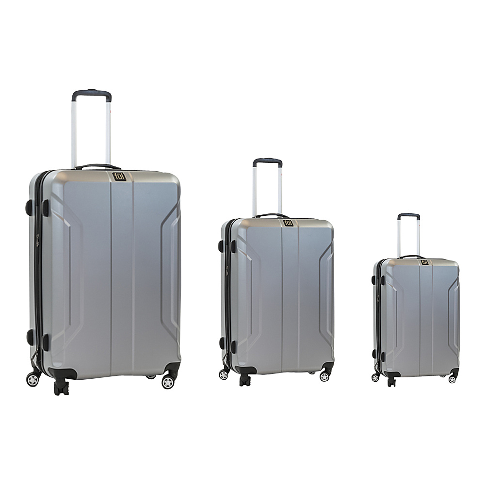 ful Payload Series 3 Piece Spinner Luggage Set Silver ful Luggage Sets