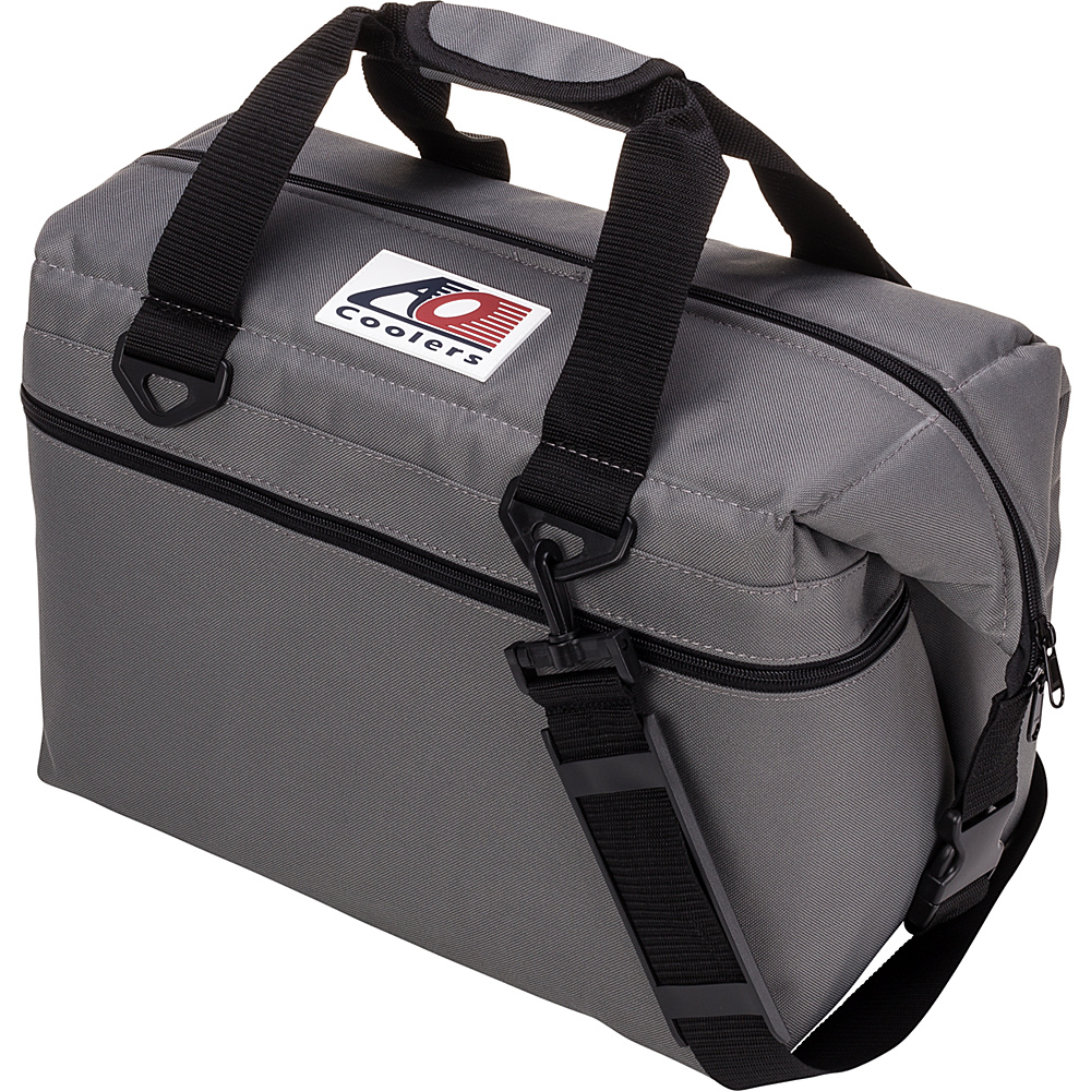 AO Coolers 24 Pack Canvas Soft Cooler Charcoal AO Coolers Outdoor Coolers