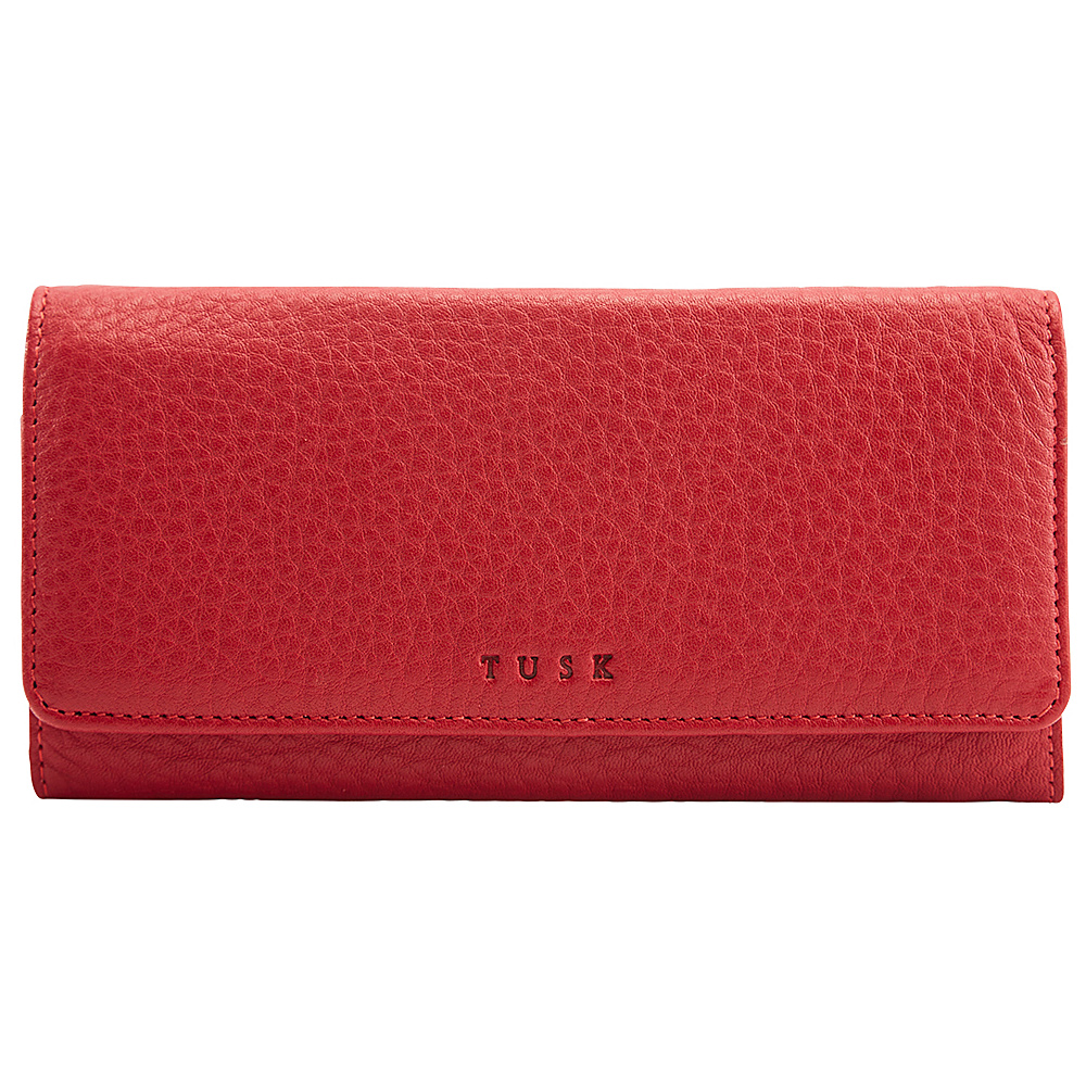 TUSK LTD Accordion Clutch Wallet Red TUSK LTD Women s Wallets