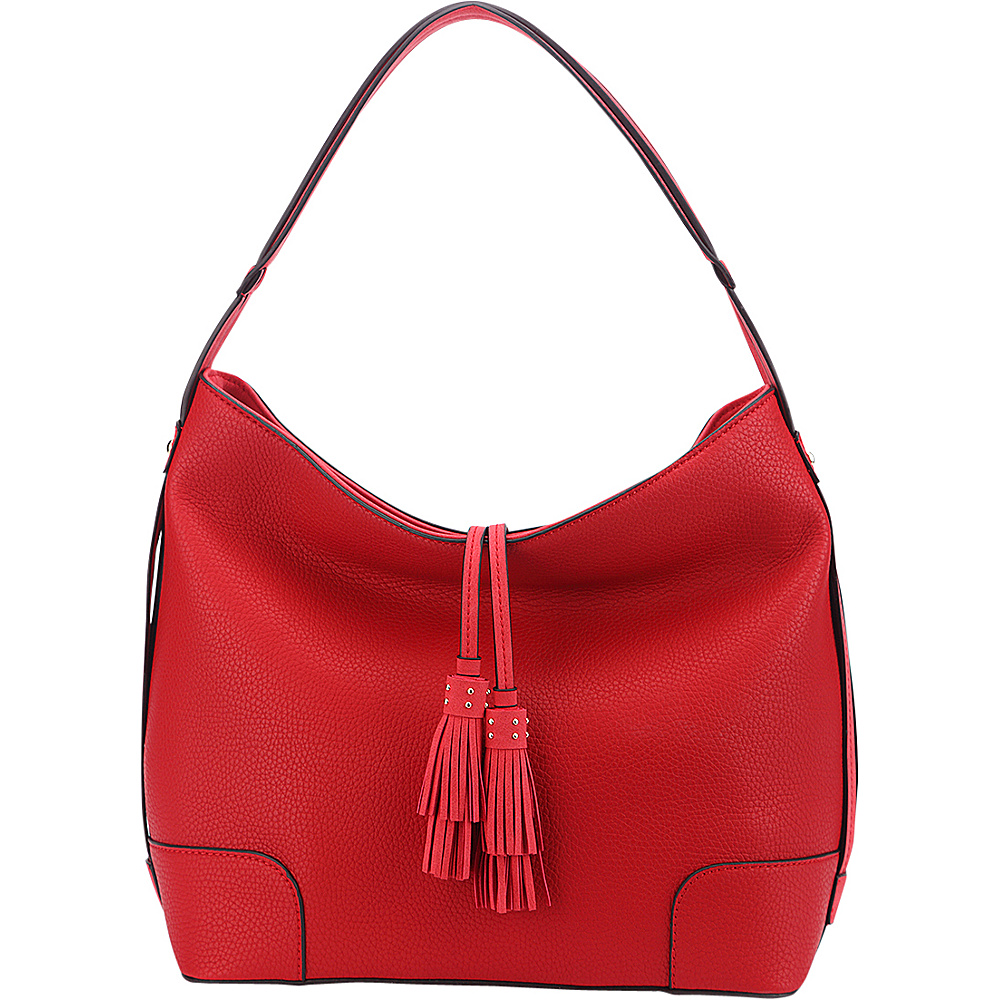 MKF Collection Tassel Hobo Red MKF Collection Manmade Handbags