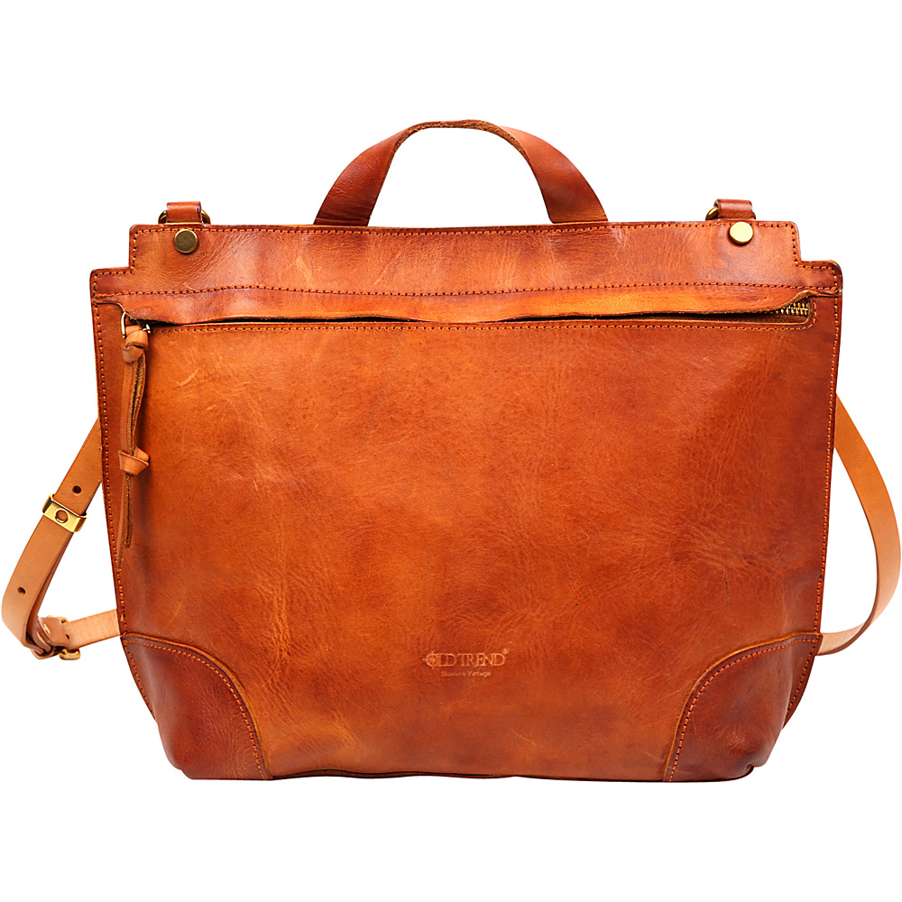 Old Trend Brookside Messenger Crossbody Chestnut - Old Trend Leather Handbags