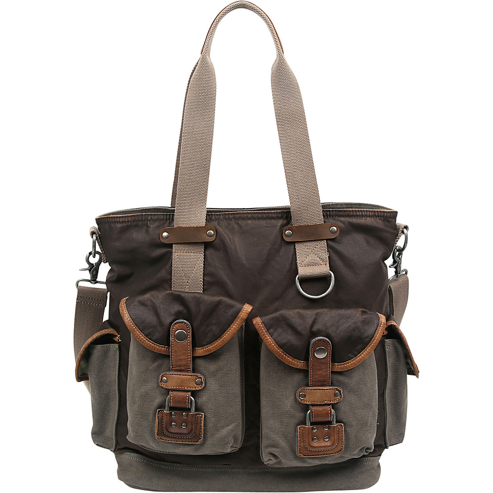 TSD Tapa Tote Grey - TSD Fabric Handbags