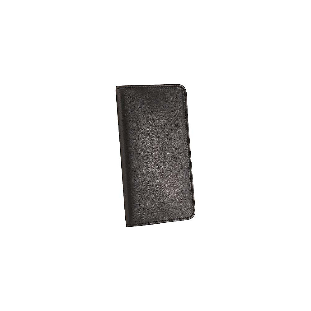 Scully Calfskin Leather Pocket Weekly Planner Black