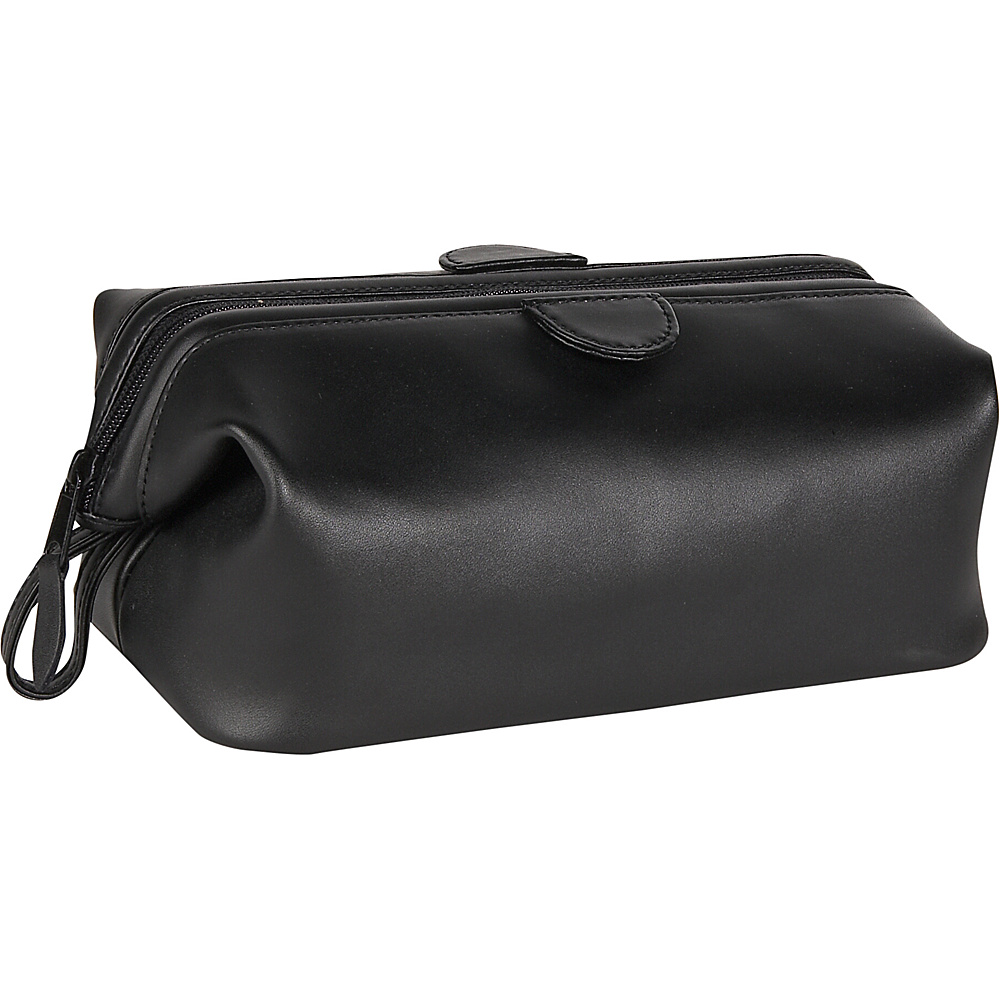 Royce Leather Leather Toiletry Bag Black