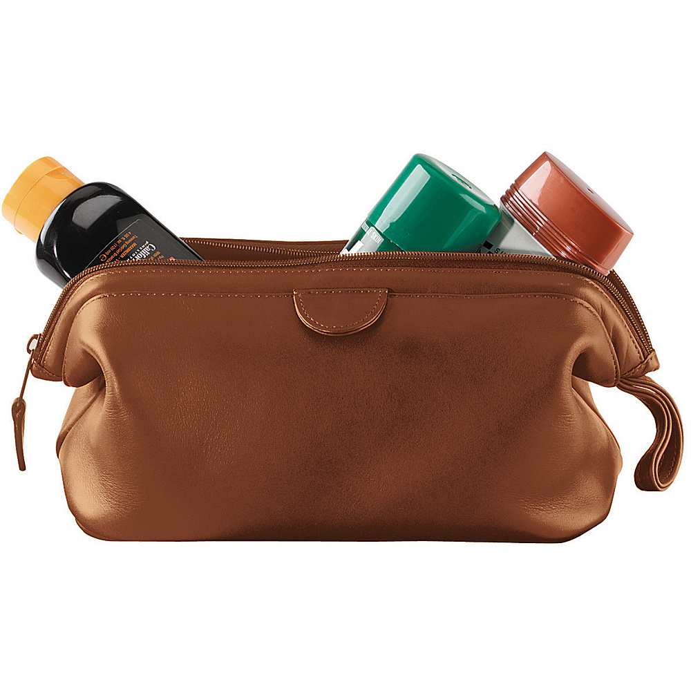 Royce Leather Leather Toiletry Bag Tan