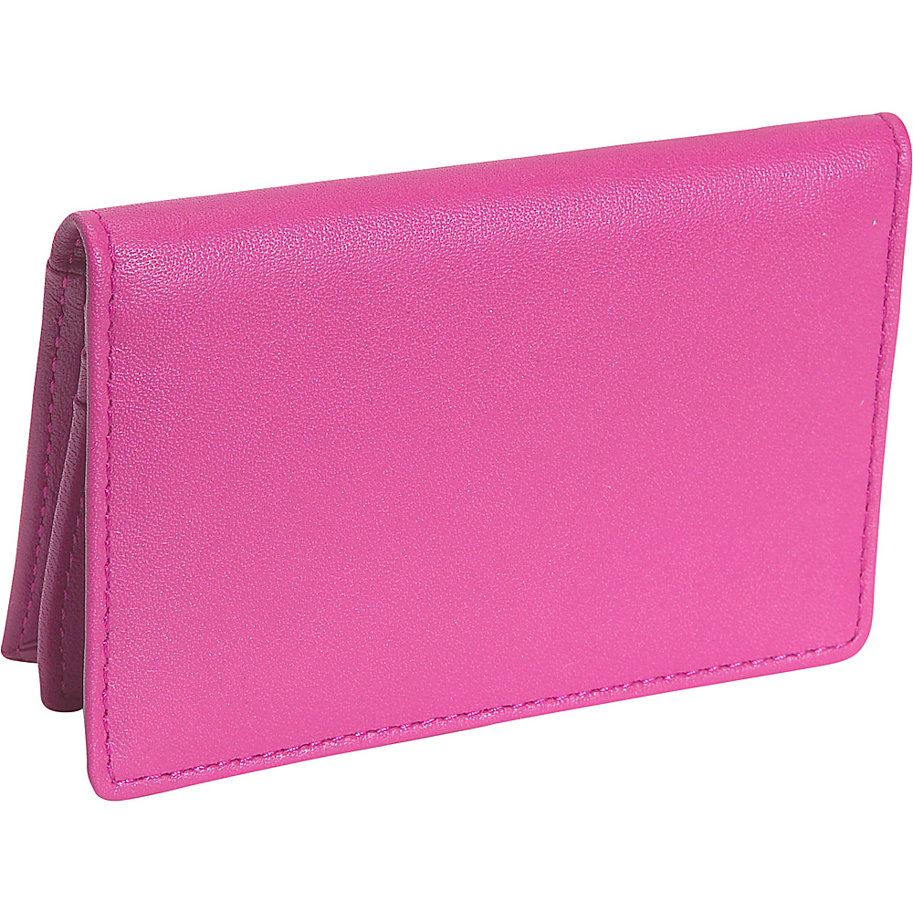 Royce Leather Deluxe Card Holder Wild Berry