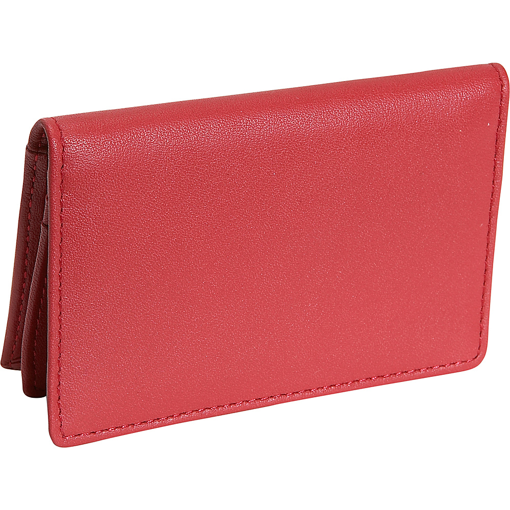 Royce Leather Deluxe Card Holder Red