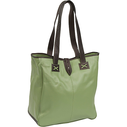 Clava Oversized Tote - Pastel - Green w/cafe